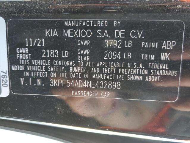 Photo 9 VIN: 3KPF54AD4NE432898 - KIA FORTE GT L 