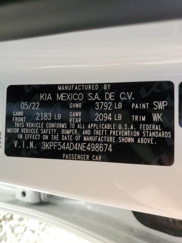 Photo 11 VIN: 3KPF54AD4NE498674 - KIA FORTE GT L 