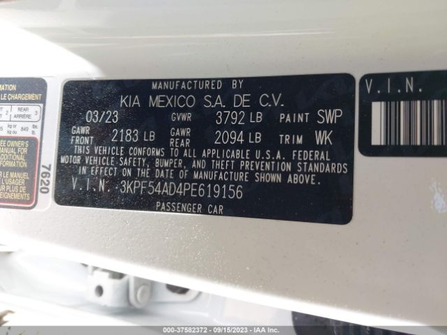 Photo 8 VIN: 3KPF54AD4PE619156 - KIA FORTE 