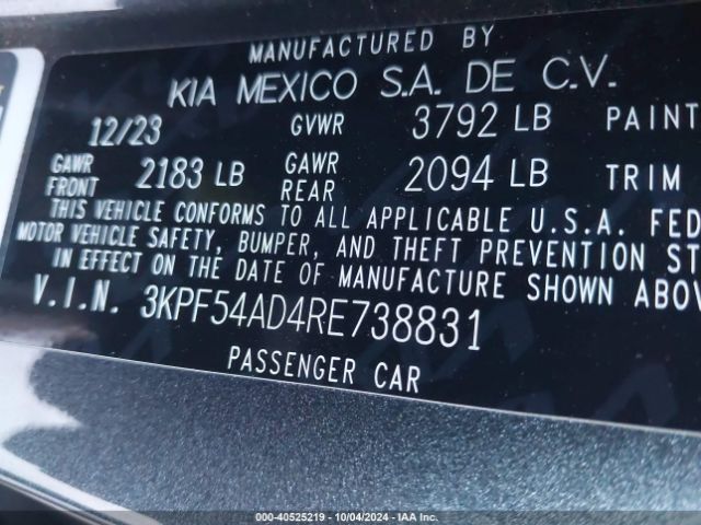 Photo 8 VIN: 3KPF54AD4RE738831 - KIA FORTE 