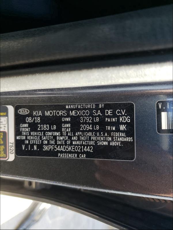 Photo 9 VIN: 3KPF54AD5KE021442 - KIA FORTE EX 