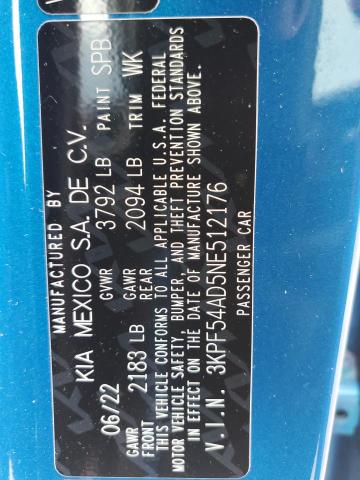 Photo 11 VIN: 3KPF54AD5NE512176 - KIA FORTE GT L 