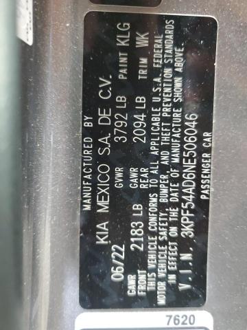 Photo 11 VIN: 3KPF54AD6NE506046 - KIA FORTE GT L 