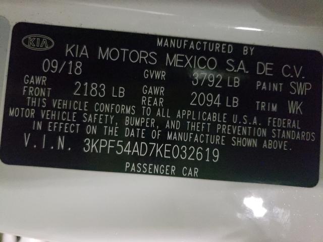 Photo 9 VIN: 3KPF54AD7KE032619 - KIA FORTE EX 