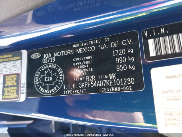 Photo 8 VIN: 3KPF54AD7KE101230 - KIA FORTE 