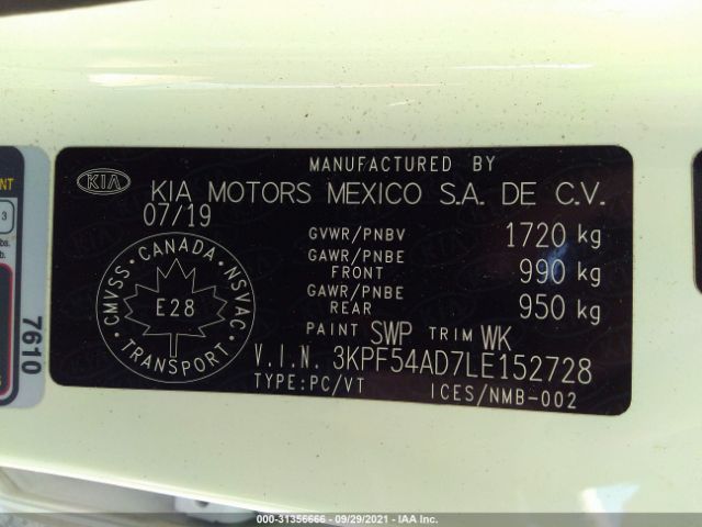 Photo 8 VIN: 3KPF54AD7LE152728 - KIA FORTE 