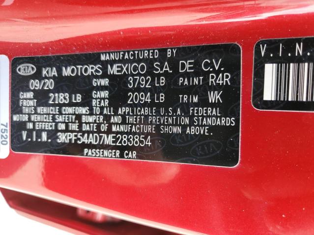 Photo 11 VIN: 3KPF54AD7ME283854 - KIA FORTE EX 