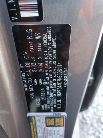 Photo 9 VIN: 3KPF54AD7NE508114 - KIA FORTE GT L 