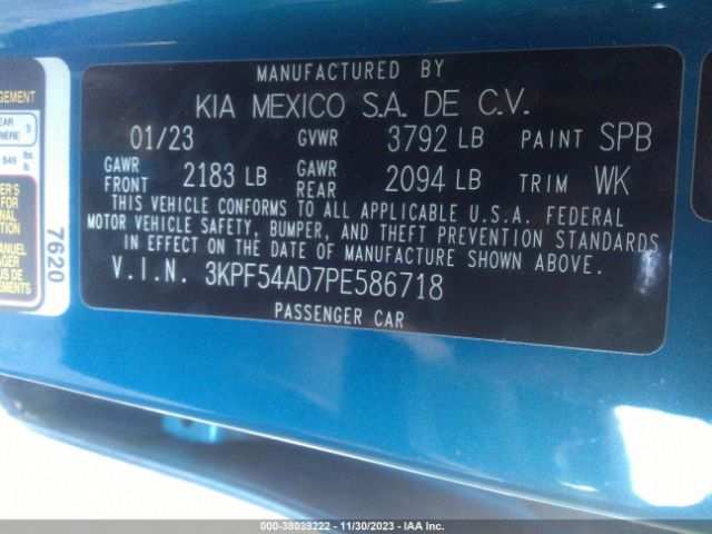 Photo 8 VIN: 3KPF54AD7PE586718 - KIA FORTE 