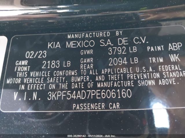 Photo 8 VIN: 3KPF54AD7PE606160 - KIA FORTE 