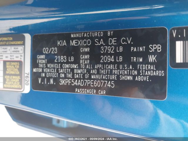 Photo 8 VIN: 3KPF54AD7PE607745 - KIA FORTE 