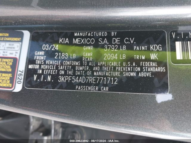 Photo 8 VIN: 3KPF54AD7RE771712 - KIA FORTE 