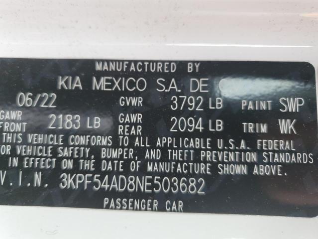 Photo 11 VIN: 3KPF54AD8NE503682 - KIA FORTE GT L 