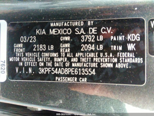 Photo 8 VIN: 3KPF54AD8PE613554 - KIA FORTE 