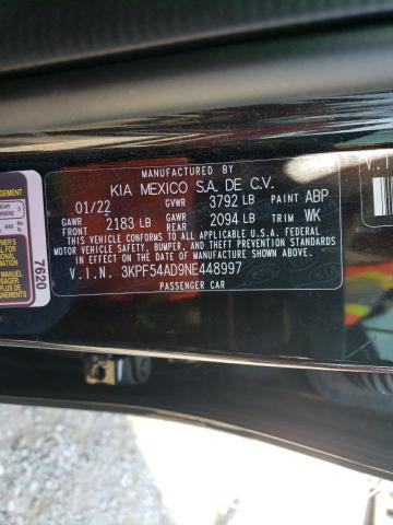 Photo 9 VIN: 3KPF54AD9NE448997 - KIA FORTE GT L 