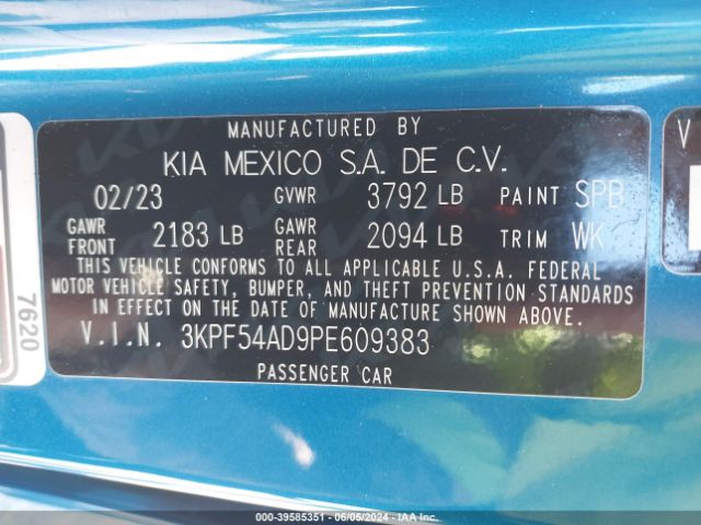 Photo 8 VIN: 3KPF54AD9PE609383 - KIA FORTE 