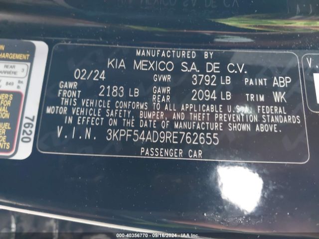 Photo 8 VIN: 3KPF54AD9RE762655 - KIA FORTE 