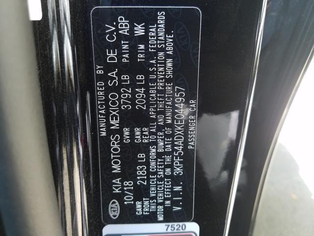 Photo 9 VIN: 3KPF54ADXKE044957 - KIA FORTE EX 