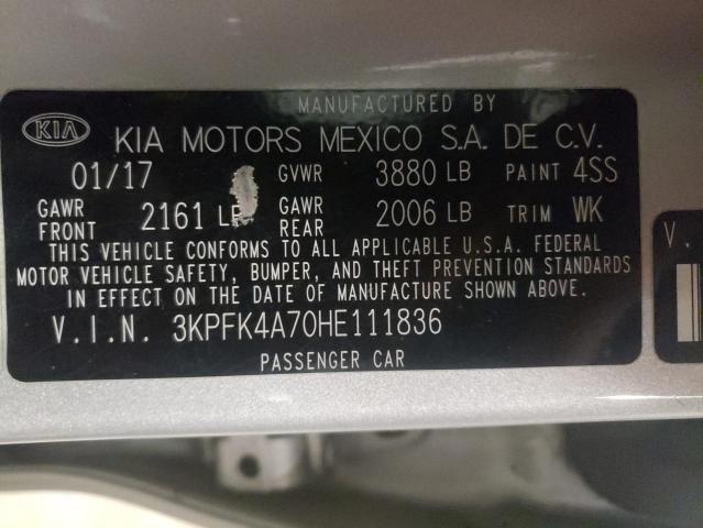 Photo 12 VIN: 3KPFK4A70HE111836 - KIA FORTE LX 