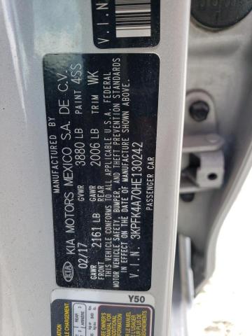 Photo 12 VIN: 3KPFK4A70HE130242 - KIA FORTE LX 