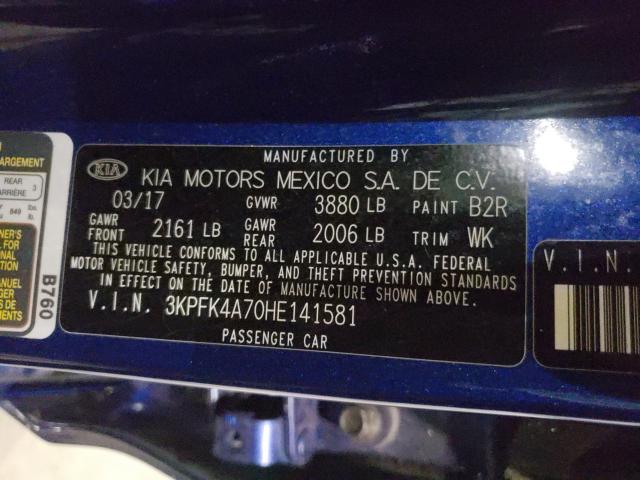 Photo 9 VIN: 3KPFK4A70HE141581 - KIA FORTE 