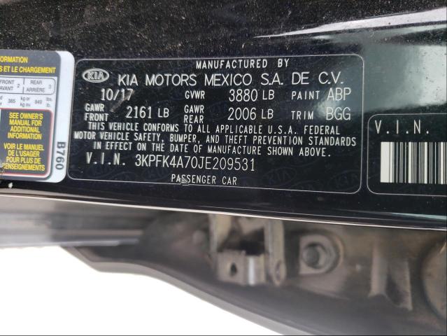 Photo 9 VIN: 3KPFK4A70JE209531 - KIA FORTE 