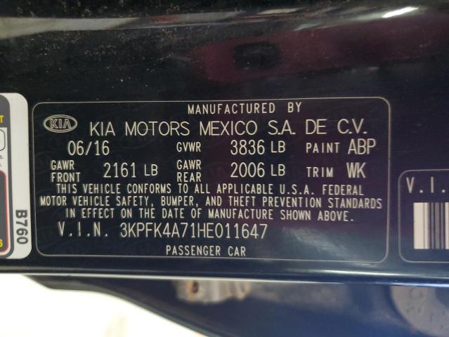 Photo 11 VIN: 3KPFK4A71HE011647 - KIA FORTE LX 