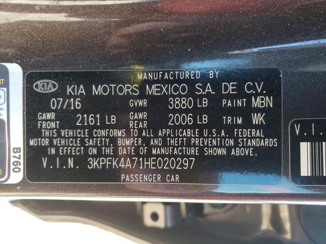 Photo 9 VIN: 3KPFK4A71HE020297 - KIA FORTE LX 