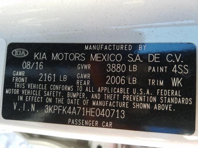 Photo 9 VIN: 3KPFK4A71HE040713 - KIA FORTE LX 