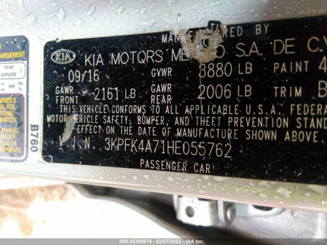 Photo 8 VIN: 3KPFK4A71HE055762 - KIA FORTE 