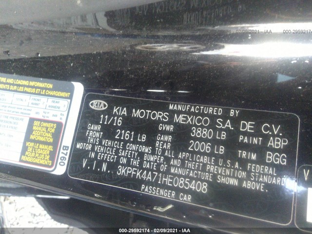 Photo 8 VIN: 3KPFK4A71HE085408 - KIA FORTE 