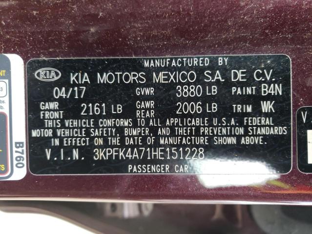 Photo 9 VIN: 3KPFK4A71HE151228 - KIA FORTE LX 