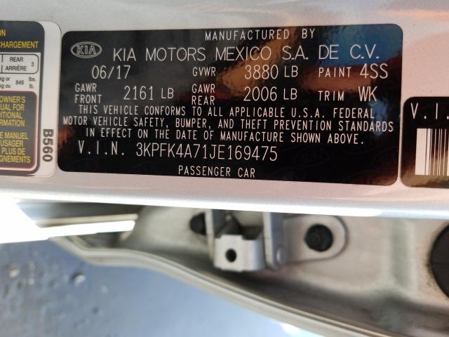 Photo 9 VIN: 3KPFK4A71JE169475 - KIA FORTE LX 