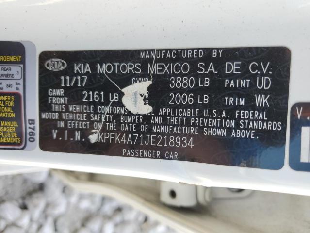 Photo 11 VIN: 3KPFK4A71JE218934 - KIA FORTE 