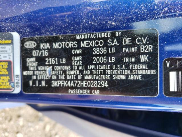 Photo 12 VIN: 3KPFK4A72HE028294 - KIA FORTE 