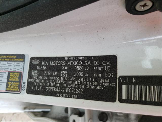 Photo 9 VIN: 3KPFK4A72HE071842 - KIA FORTE LX 