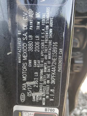 Photo 11 VIN: 3KPFK4A72HE158916 - KIA FORTE LX 