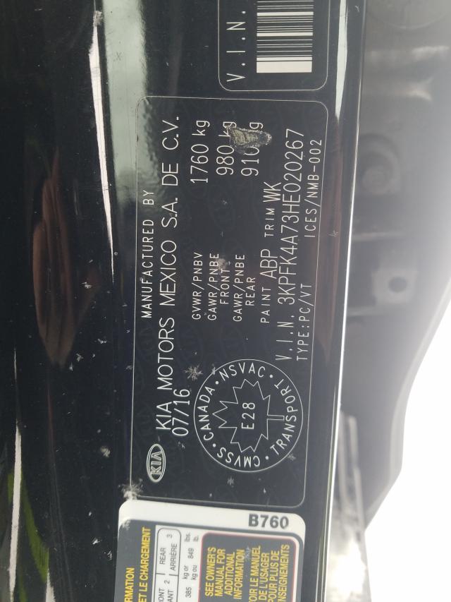 Photo 8 VIN: 3KPFK4A73HE020267 - KIA FORTE LX 