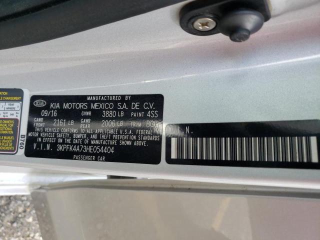 Photo 9 VIN: 3KPFK4A73HE054404 - KIA FORTE LX 