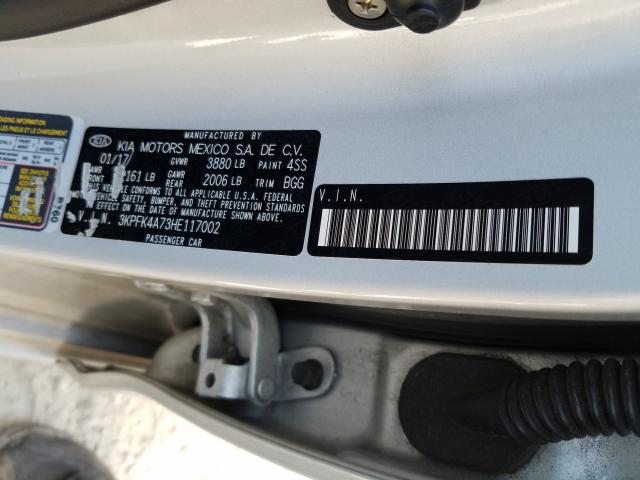 Photo 9 VIN: 3KPFK4A73HE117002 - KIA FORTE LX 