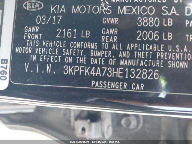 Photo 8 VIN: 3KPFK4A73HE132826 - KIA FORTE 