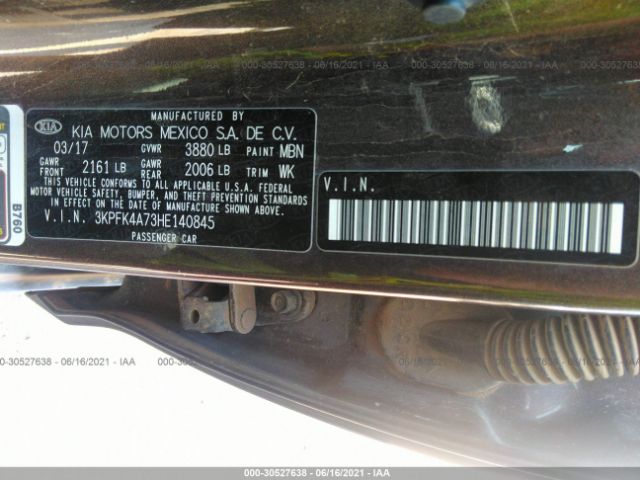 Photo 8 VIN: 3KPFK4A73HE140845 - KIA FORTE 