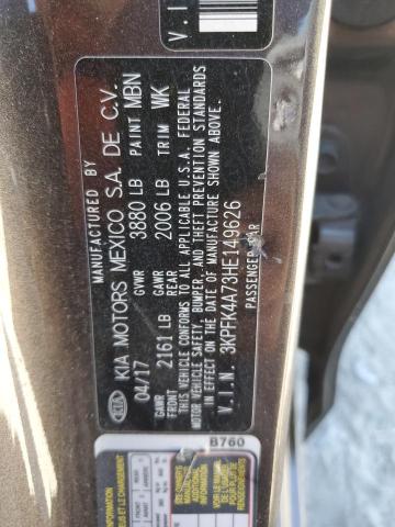 Photo 11 VIN: 3KPFK4A73HE149626 - KIA FORTE 