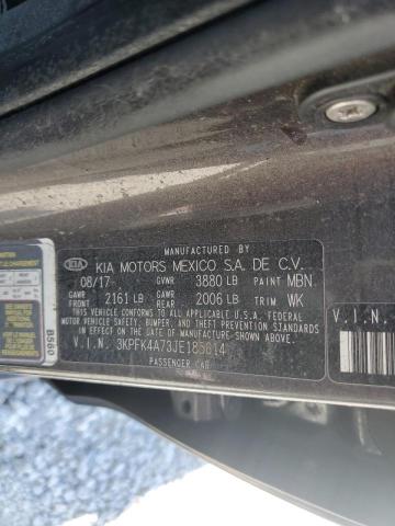 Photo 9 VIN: 3KPFK4A73JE185614 - KIA FORTE LX 