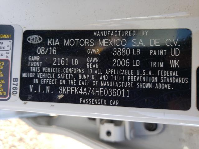 Photo 9 VIN: 3KPFK4A74HE036011 - KIA FORTE LX 