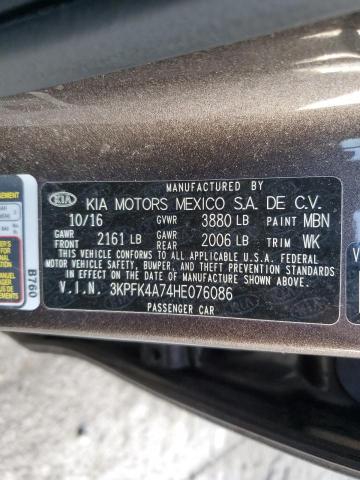 Photo 11 VIN: 3KPFK4A74HE076086 - KIA FORTE LX 