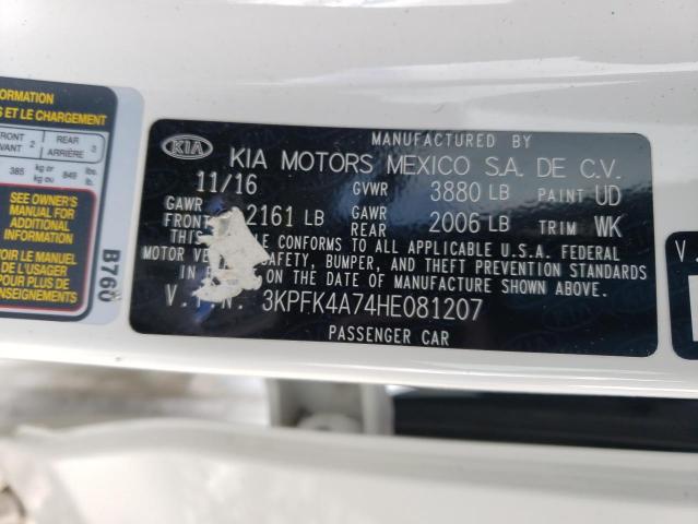 Photo 11 VIN: 3KPFK4A74HE081207 - KIA FORTE 