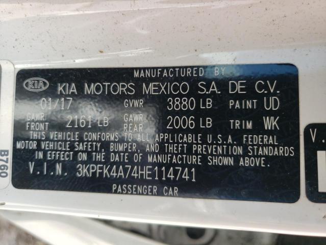 Photo 11 VIN: 3KPFK4A74HE114741 - KIA FORTE 