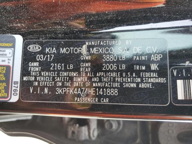 Photo 9 VIN: 3KPFK4A74HE141888 - KIA FORTE LX 