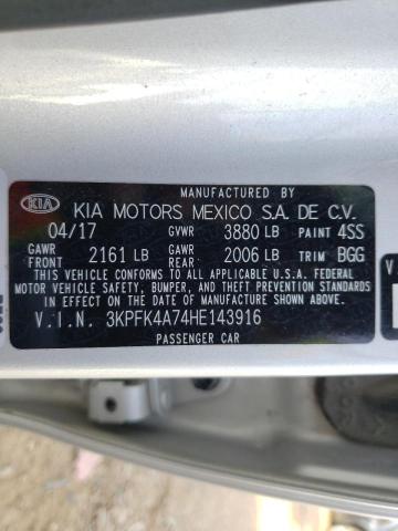 Photo 9 VIN: 3KPFK4A74HE143916 - KIA FORTE LX 